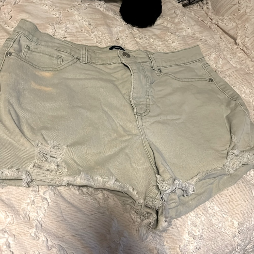 Scoop light green Jean shorts. Size 12 women’s.